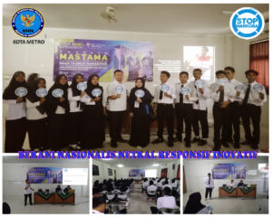 SOSIALISASI BAHAYA PENYALAHGUNAAN NARKOBA DALAM KEGIATAN MASA TA’ARUF MAHASISWA BARU (MASTAMA) UNIVERSITAS MUHAMMADIYAH METRO TAHUN AKADEMIK 2019/2020