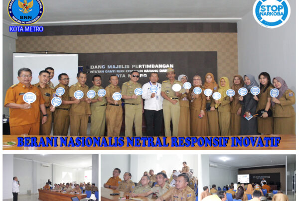 BNN Kota Metro Sosialisasi P4GN Inspektorat Kota Metro