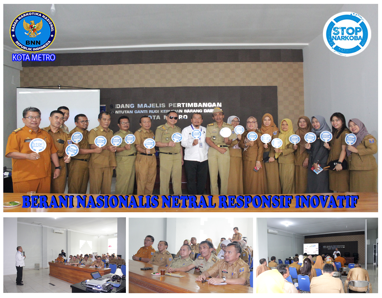 BNN Kota Metro Sosialisasi P4GN Inspektorat Kota Metro