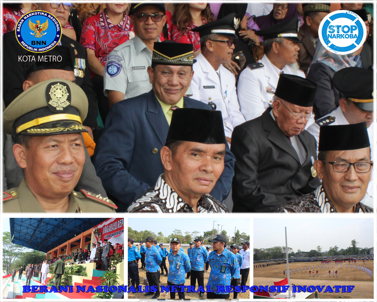 UPACARA PERINGATAN HUT RI ke 74 TINGKAT KOTA METRO UPACARA PERINGATAN HUT RI ke 74 TINGKAT KOTA METRO