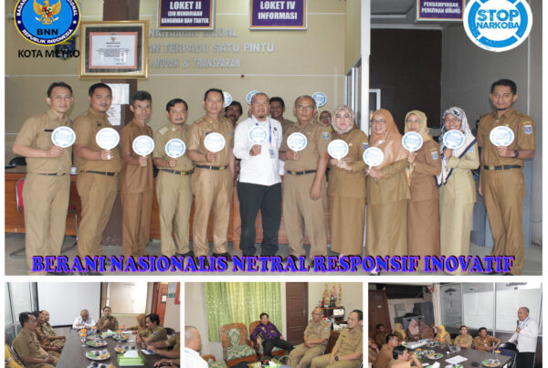 BNN Kota Metro Sosialisasi P4GN Dinas PM-PTSP Kota Metro