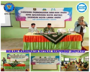 BNN Kota Metro Menjadi Narasumber dalam P2TP2A di 3 Sekolah Wilayah Kota Metro