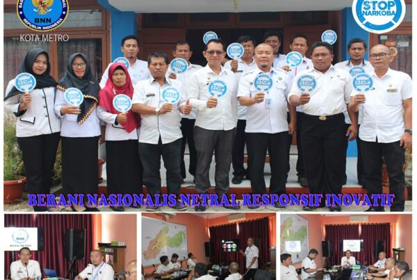 BNN Kota Metro Diseminfo P4GN di BPBD Kota Metro