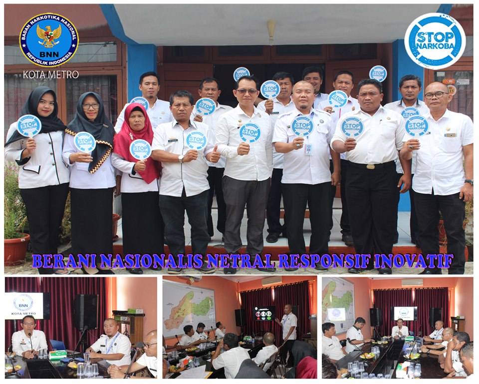 BNN Kota Metro Diseminfo P4GN di BPBD Kota Metro