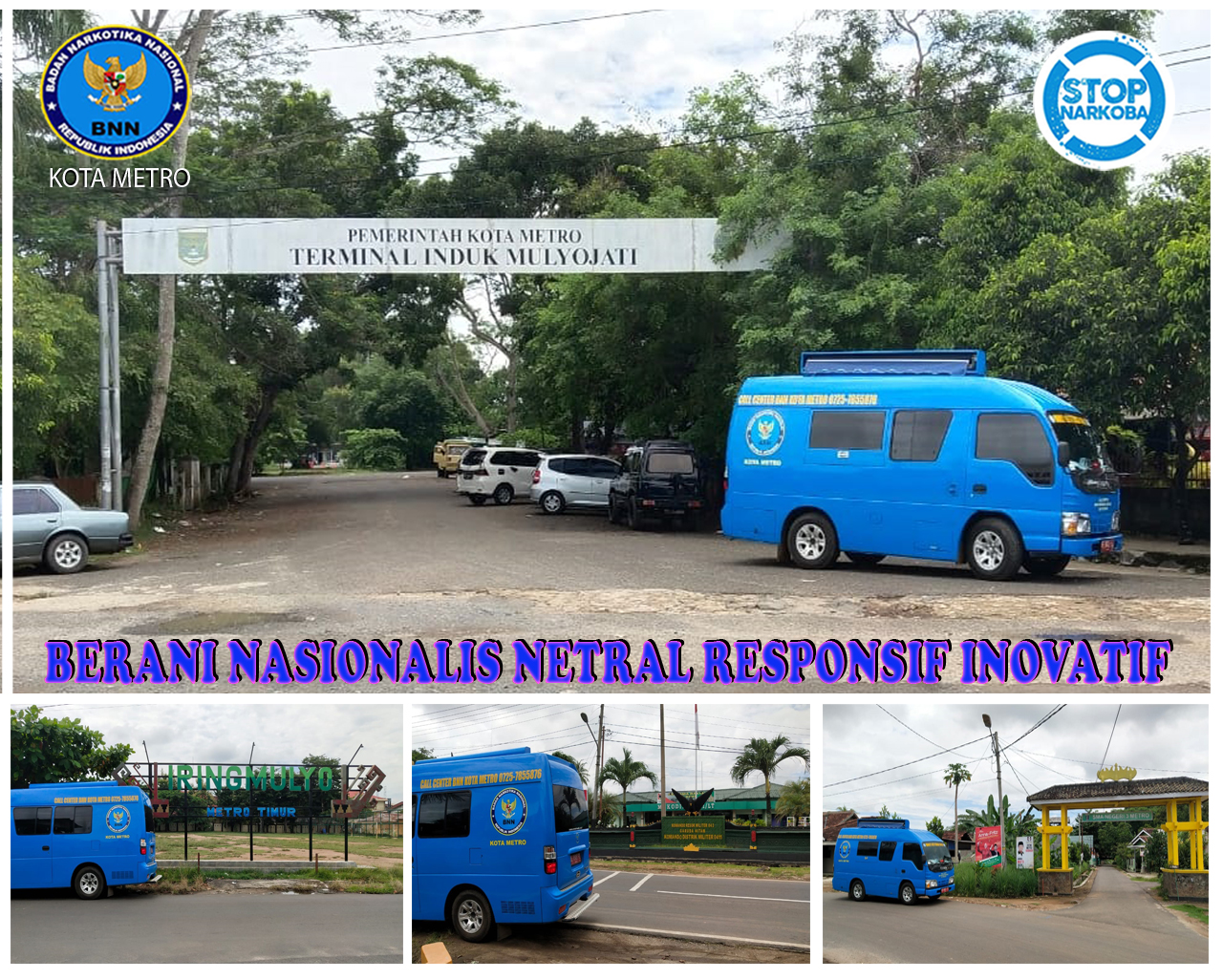 PENYULUHAN KELILING SOSIALISASI P4GN DAN PENCEGAHAN PENYEBARAN WABAH COVID-19 DI WILAYAH KECAMATAN METRO TIMUR, METRO BARAT, METRO PUSAT DAN METRO UTARA