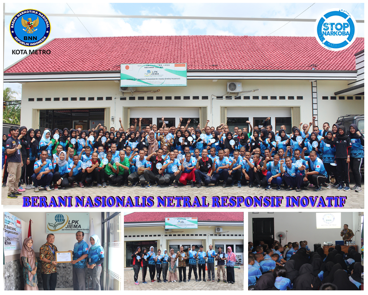BNN Kota Metro Sosialisasi P4GN di LPK JIEMA Metro