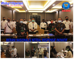 30 September 2020, BNN Kota Metro Melakukan Workshop Penggiat P4GN di Instansi Pemerintah