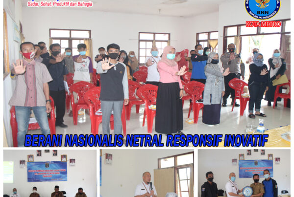 29 September 2020, BNN Kota Mtero Melakukan Diseminfo P4GN Karang Taruna Kel. Mulyosari