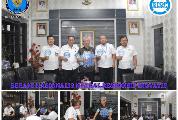 Audiensi BNN KM dengan Sekda Kota Metro