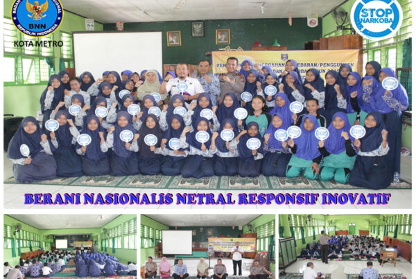 BNN Kota Metro Sosialisasi P4GN SMP Negeri 2 Metro