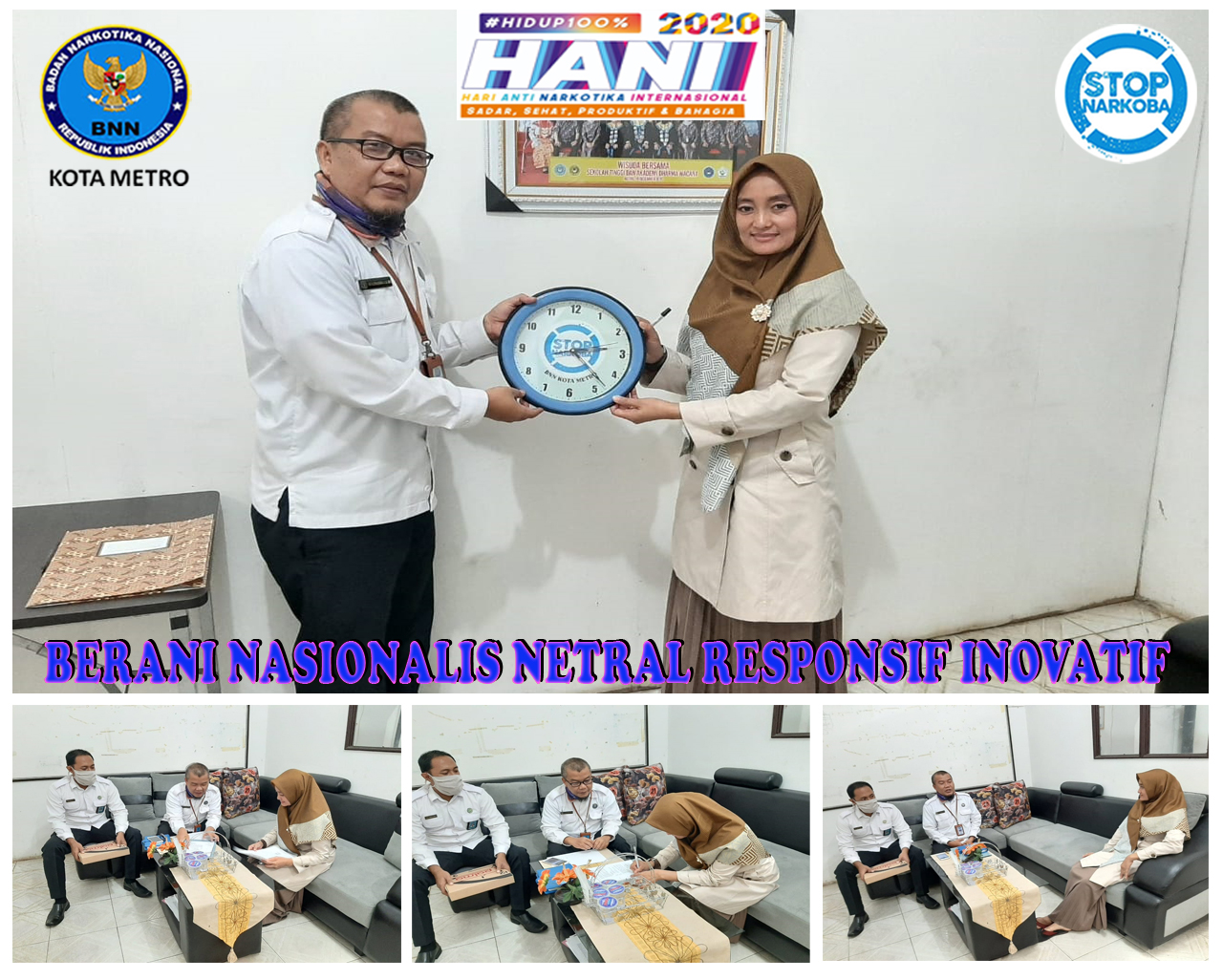 6 Juli 2020, BNNK Metro Melakukan Koordinasi Advokasi dgn STMIK Dharma Wacana Metro