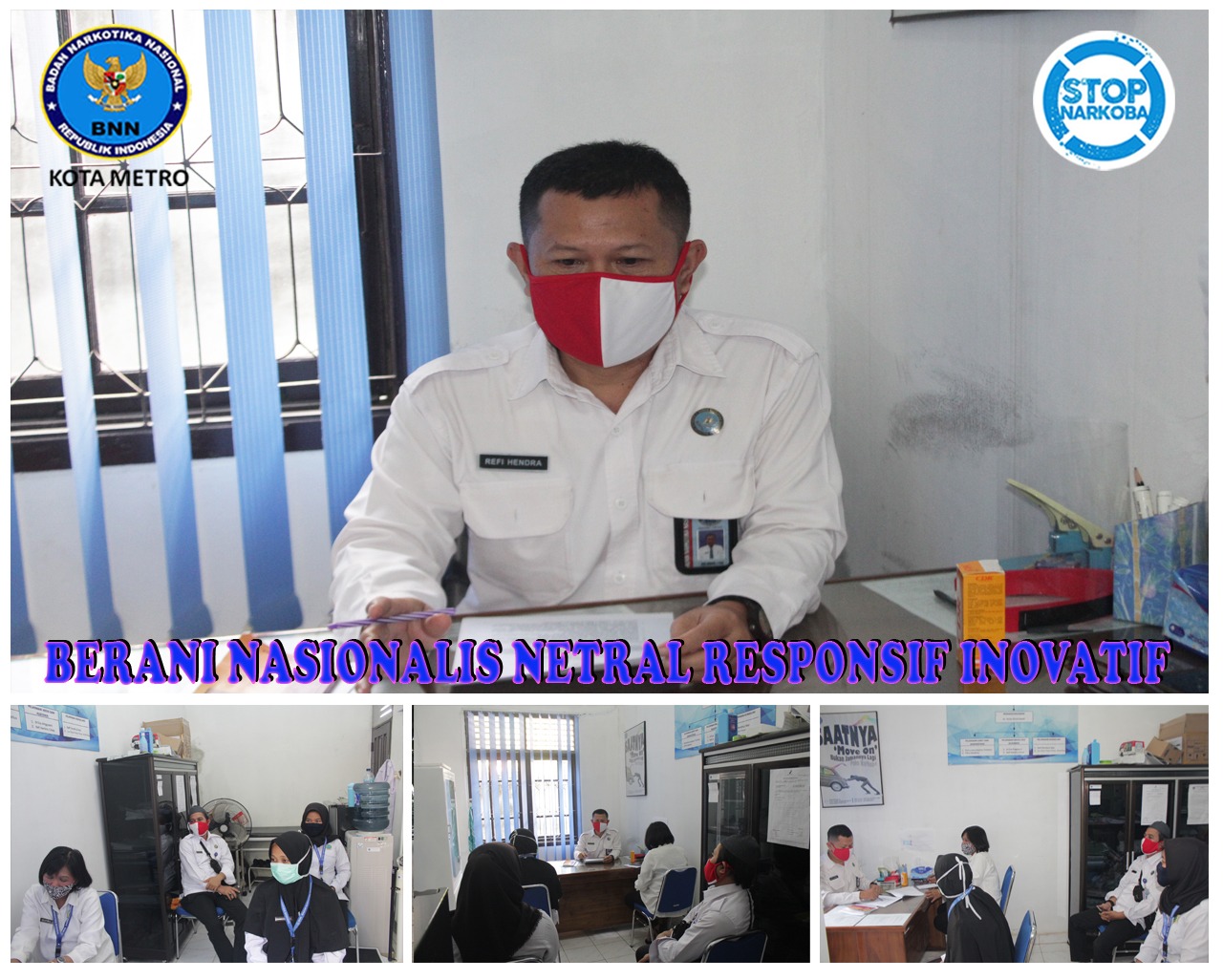 08 JUNI 2020, KEGIATAN RAPAT SEKSI REHABILITASI BNN KOTA METRO