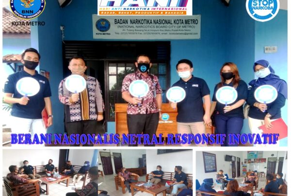 BNN KOTA METRO MENERIMA KUNJUNGAN AUDIENSI  PT. MEDIA TELEVISI LAMPUNG