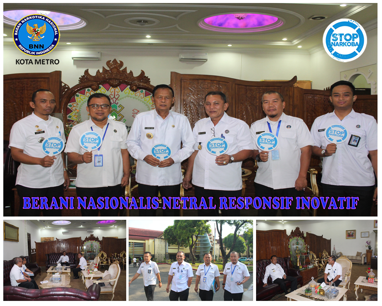 Audiensi BNN KM dengan Bapak Walikota Metro