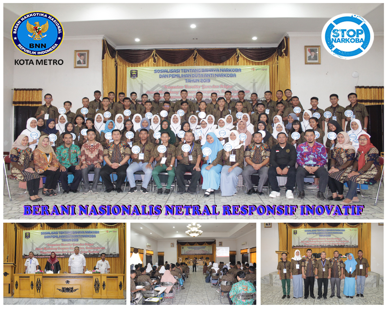 BNN KOTA METRO SOSIALISASI P4GN & PEMILIHAN DUTA ANTI NARKOBA