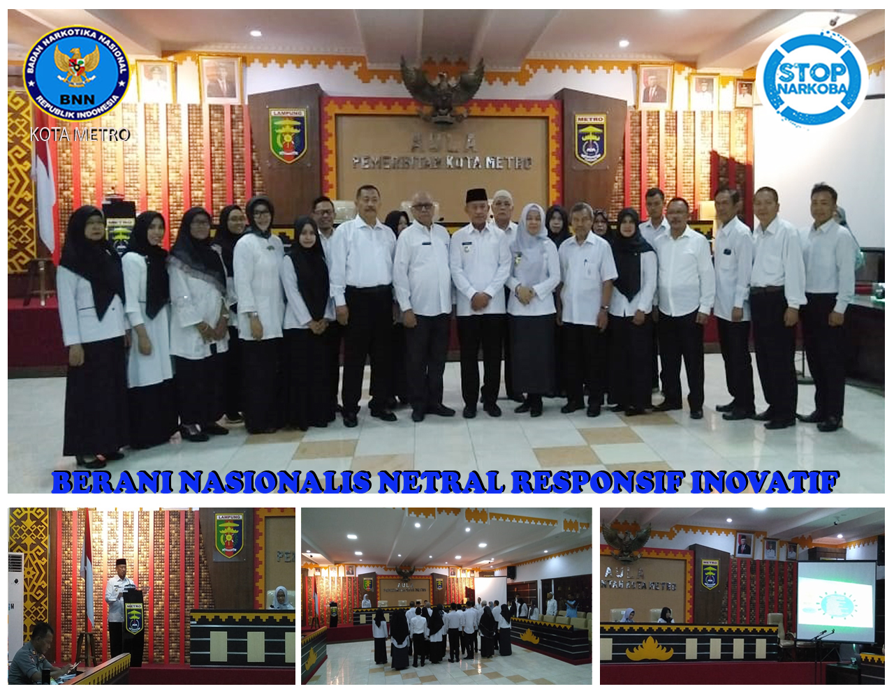 PELAKSANAAN KEGIATAN PENGUKUHAN KEPENGURUSAN FORUM KOTA SEHAT KOTA METRO PERIODE 2019 - 2024