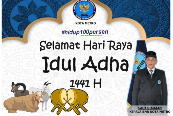 BNN KOTA METRO MENGUCAPKAN SELAMAT HARI RAYA IDUL ADHA 1441 H