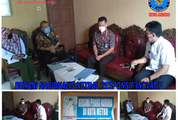 KEGIATAN KOORDINASI PEMBENTUKAN TIM REHABILITASI BERBASIS MASYARAKAT DI KELURAHAN BERSIH NARKOBA KOTA METRO