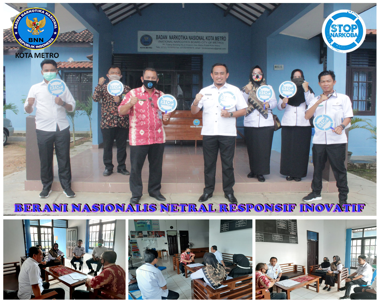 Bnn Kota Metro Menerima Audiensi Sekda Kab. Lampung Utara
