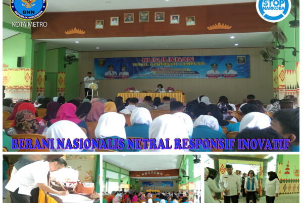 BNN Kota Metro Mengadiri Roadshow Wakil Gubernur Lampung di Kota Metro