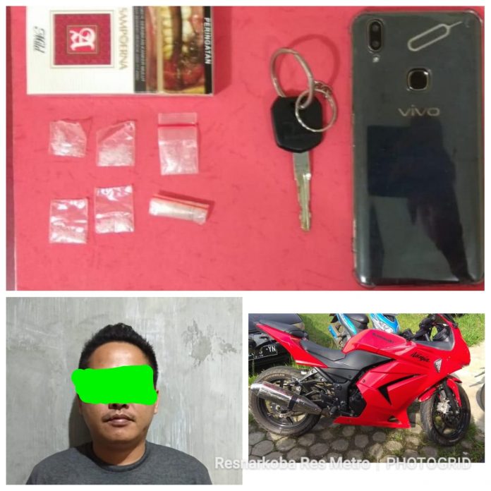 Pengedar Sabu Ditangkap Polisi Metro