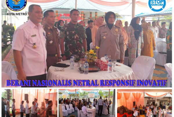 Kepala BNN Kota Metro Menghadiri Serah Terima Jabatan Kalapas Metro dan Kepala Rupbasan Metro