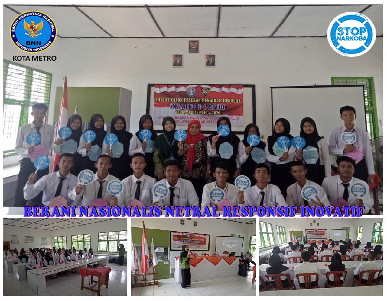 Sosialisasi P4GN Paskibra SMAN 4 Metro