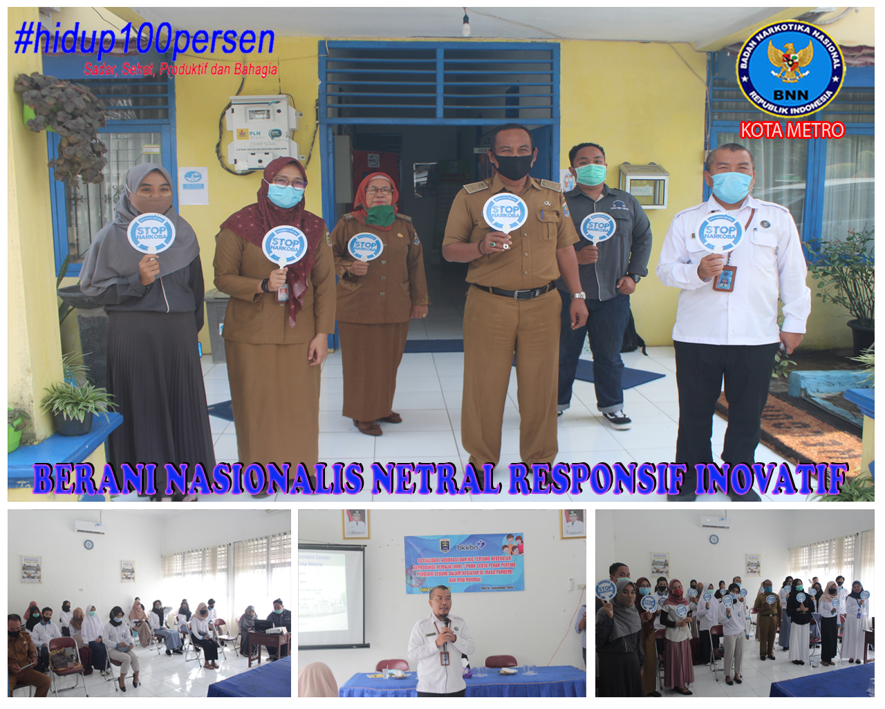 BNN Kota Metro Melakukan Rapat Koordinasi Pelaksanaan Ketahanan Keluarga