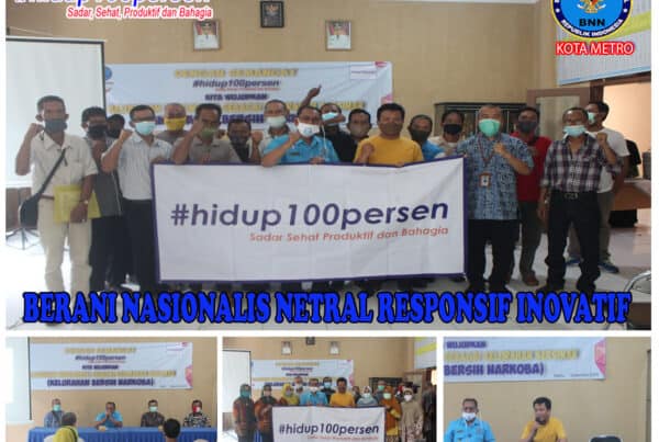 BNN Kota Metro Diseminasi Informasi P4GN Di Kelurahan Iringmulyo (Hari Kedua)