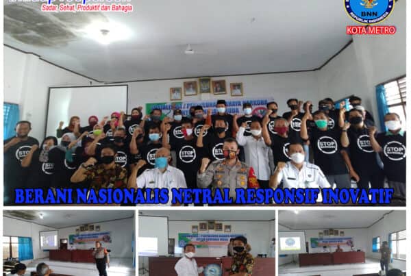 BNN Kota Metro Diseminfo P4GN Di Kelurahan Banjarsari