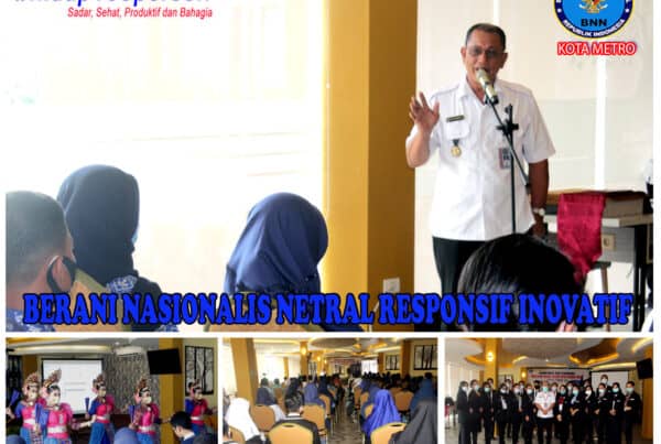 BNN KOTA METRO DISEMINASI INFORMASI P4GN MELALUI KAMPANYE/PAGELARAN SENI TAHUN 2020