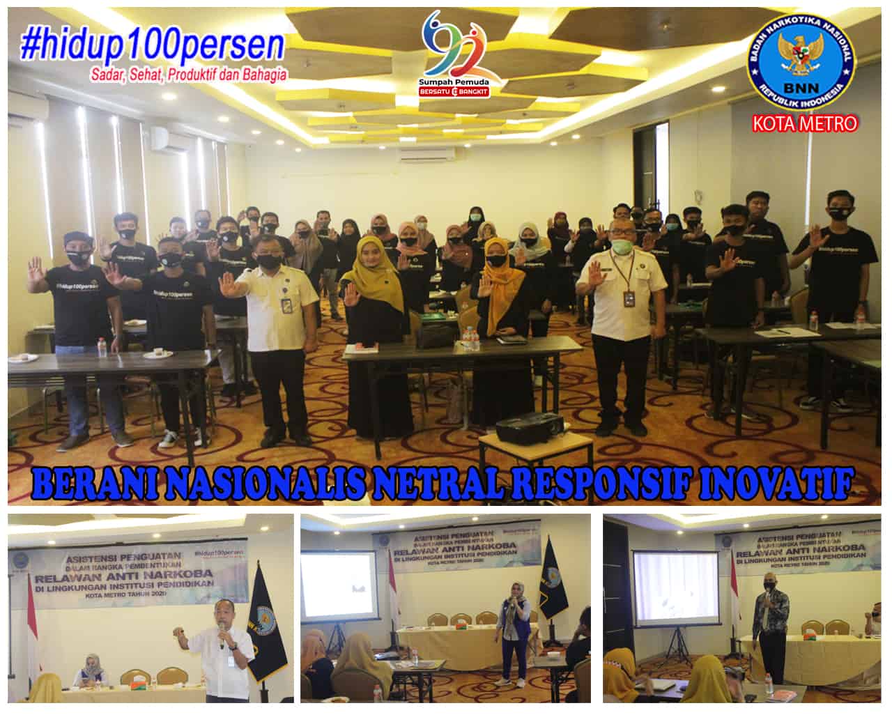 22 Oktober 2020, BNN Kota Metro Melakukan Asistensi Relawan Anti Narkoba Hari 2