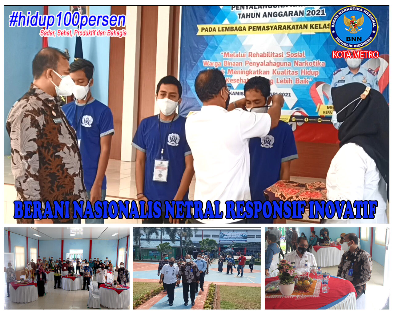 BNN Kota Metro Hadir Rehab Sosial di LP Kel 2A Metro