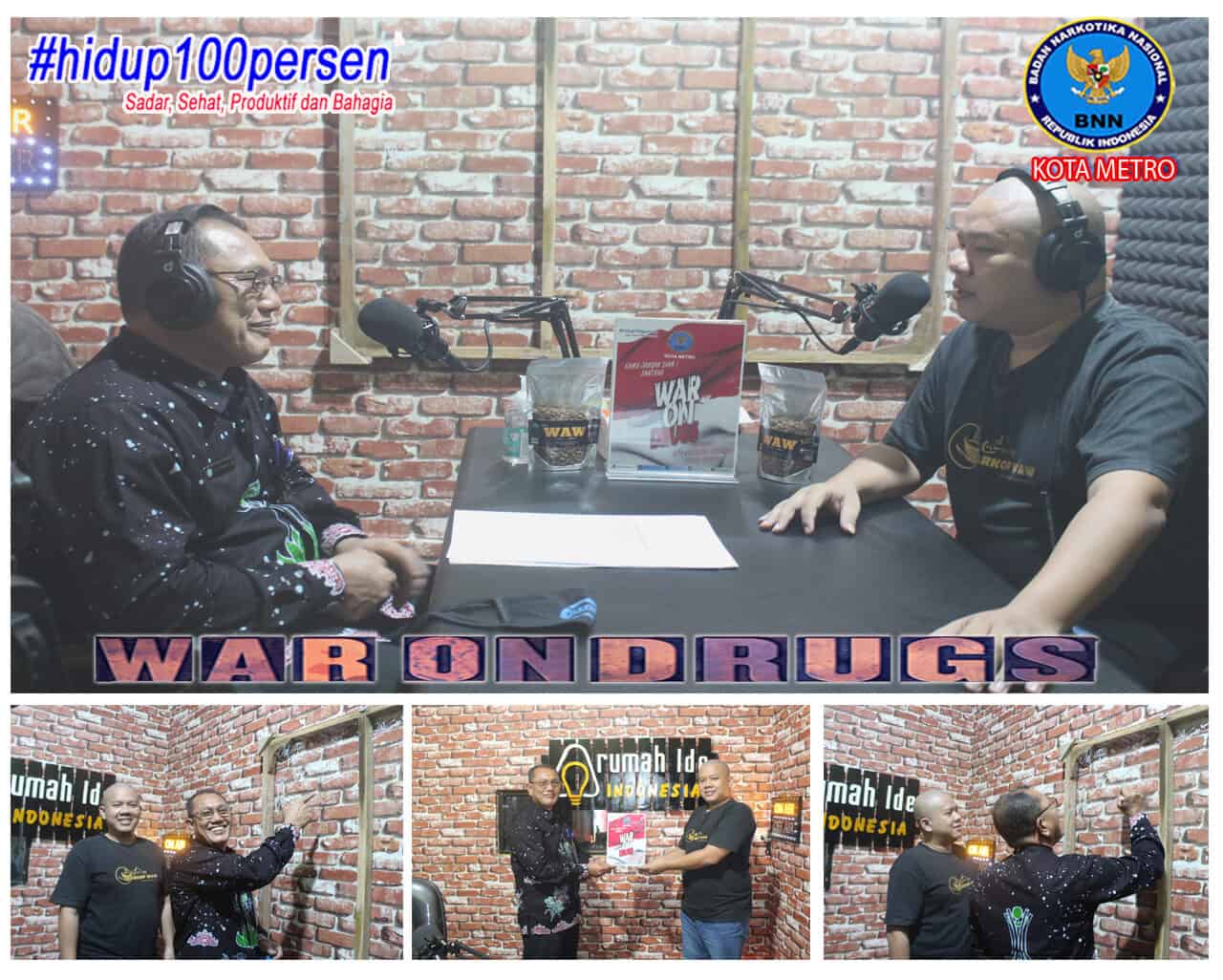 BNN Kota Metro KIE P4GN Live Podcast IG Rumah Ide Indonesia