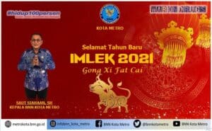 BNN Kota Metro Mengucapkan Selamat Tahun Baru Imlek