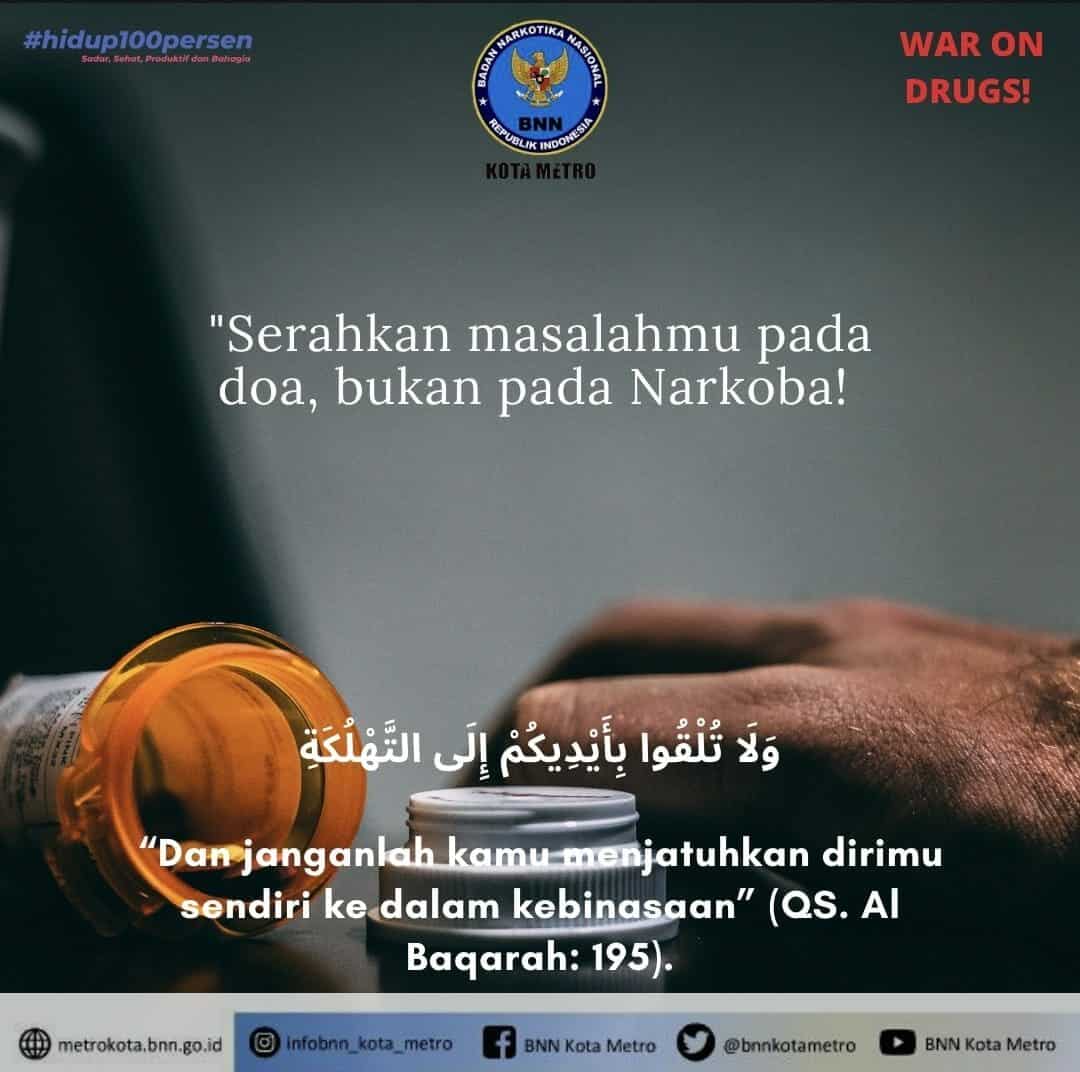SERAHKAN MASALAHMU PADA DOA, BUKAN PADA NARKOBA