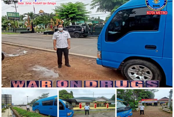 BNN Kota Metro Melakukan Penyuluhan P4GN Keliling di Wilayah Hadimulyo Barat