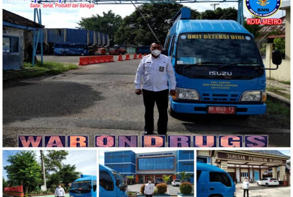 BNN Kota Metro Mengadakan KIE P4GN Keliling di Wilayah Kel. Mulyojati