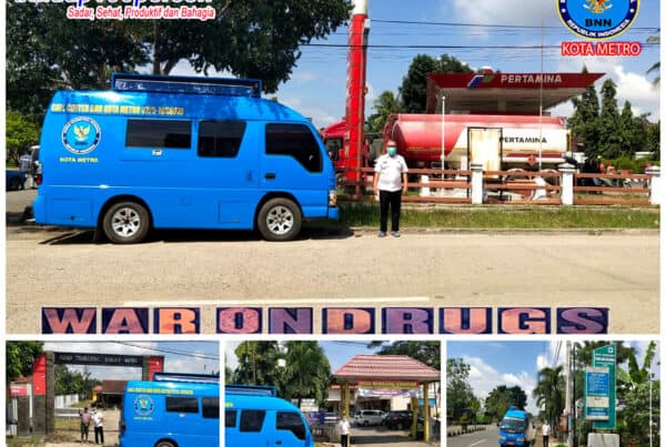 BNN Kota Metro Mengadakan KIE P4GN Keliling di Wilayah Kel. Ganjar Agung