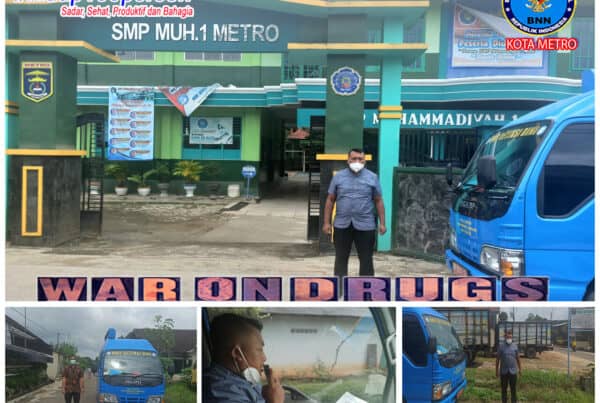 BNN Kota Metro Mengadakan KIE P4GN Keliling di Wilayah Kel. Ganjar Asri