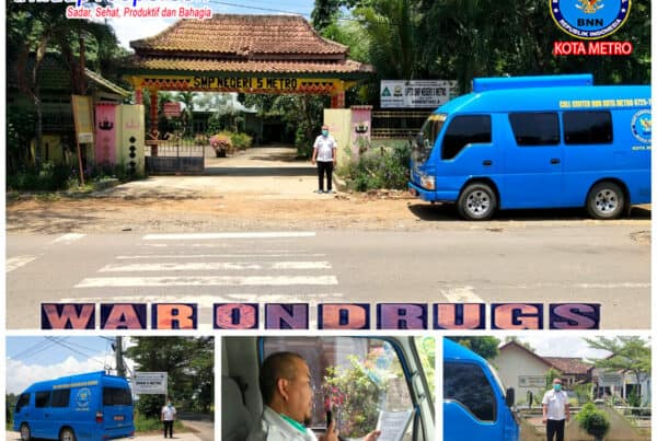 BNN Kota Metro Mengadakan KIE P4GN Keliling di Wilayah Kel. Rejomulyo
