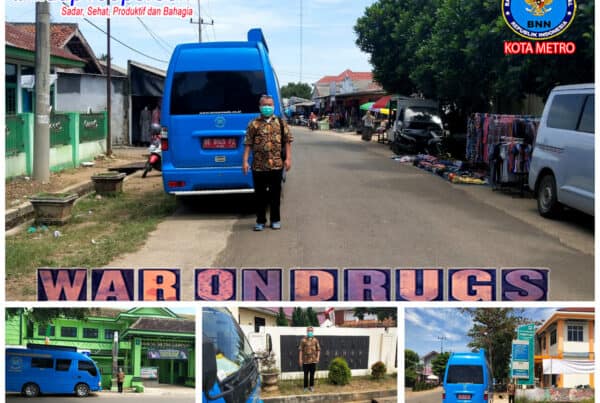 BNN Kota Metro Mengadakan KIE P4GN Keliling di Wilayah Kel. Purwosari
