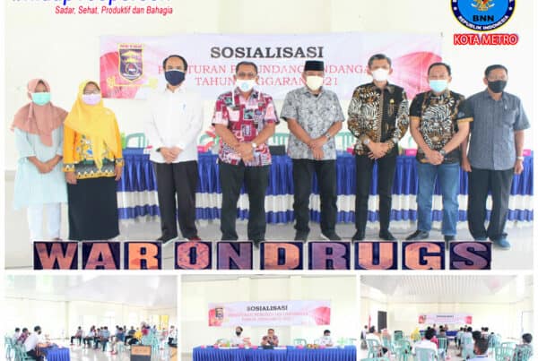 KEPALA BNN KOTA METRO MENJADI NARASUMBER SOSIALISASI PERATURAN PERUNDANG-UNDANGAN