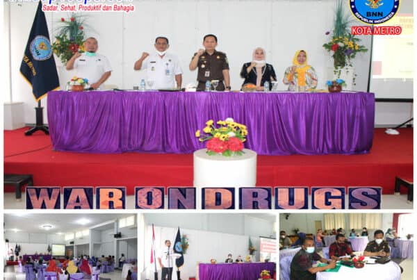 BNN KOTA METRO MELAKUKAN RAKER PROGRAM P2M ANTI NARKOBA