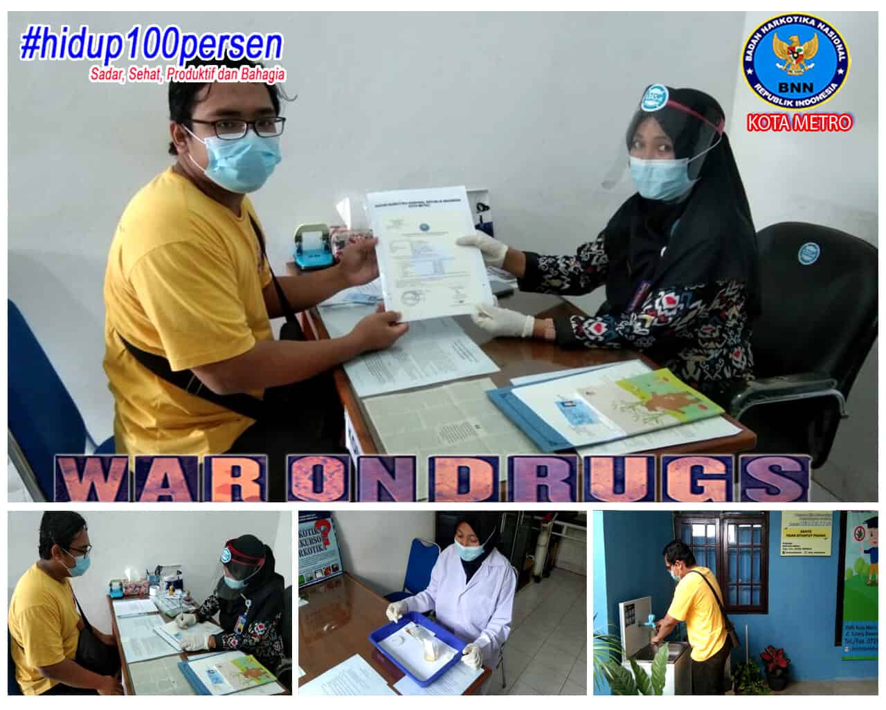 BNN KOTA METRO KEGIATAN KLINIK PRATAMA LAYANAN SKHPN