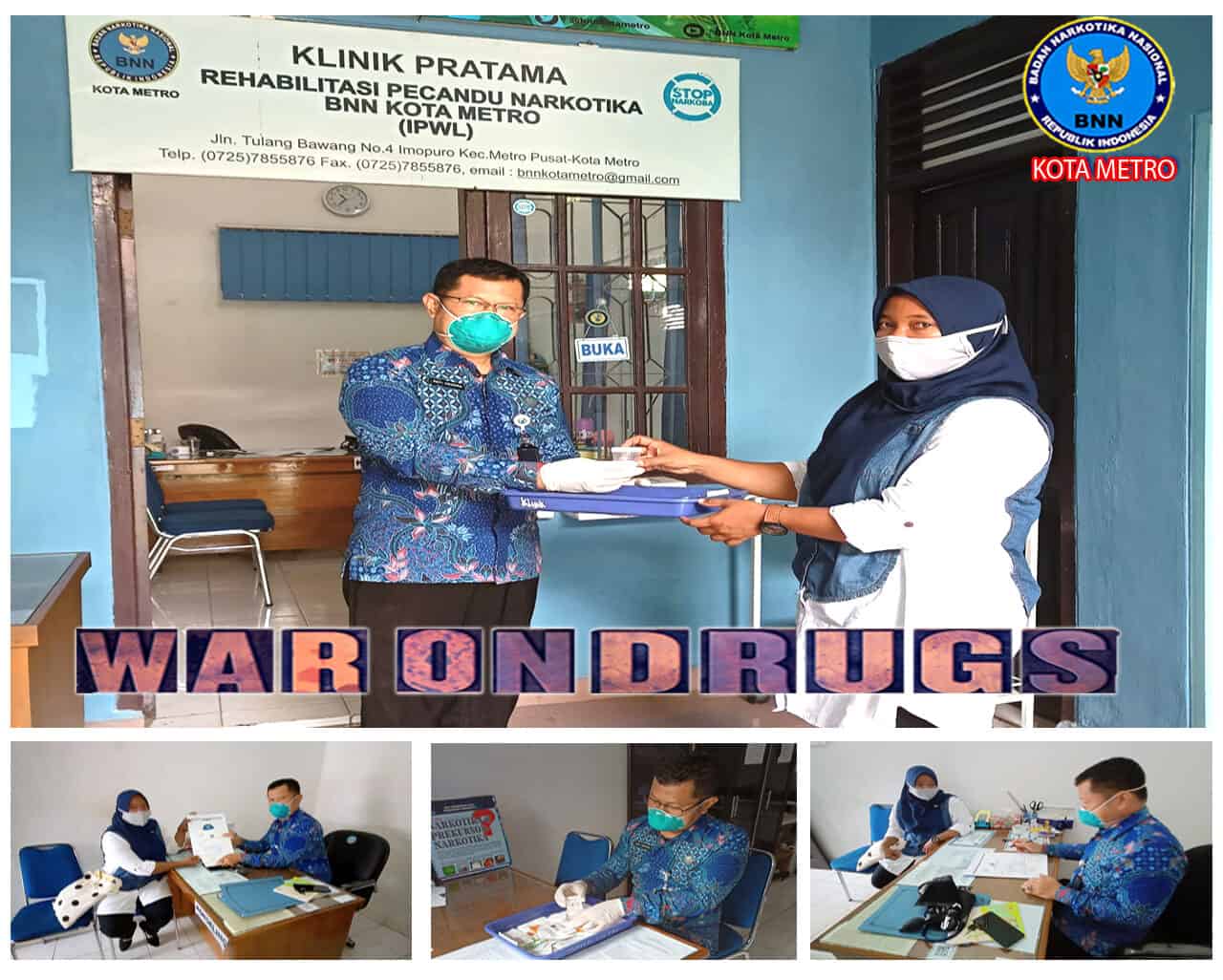 BNN KOTA METRO KEGIATAN KLINIK PRATAMA LAYANAN SKHPN