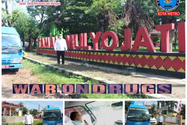 BNN Kota Metro Melaksanakan KIE P4GN Keliling di Wilayah Kelurahan Mulyojati