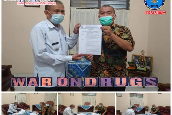 BNN Kota Metro Melakukan Koordinasi P4GN Dengan Plt Lurah Hadimulyo Barat