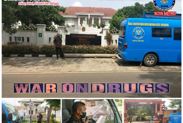 BNN Kota Metro Melakukan KIE P4GN Keliling di Wilayah Kel Tejo Agung