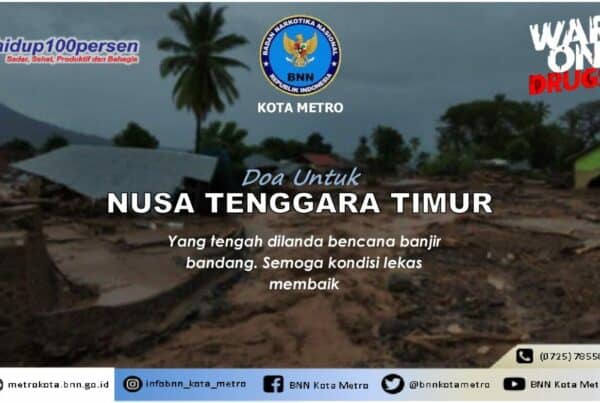 BNN Kota Metro ikut mengirimkan doa untuk Nusa Tenggara Timur